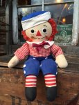 画像1: Vintage Raggedy Andy Rug Doll 39cm (PJ948) (1)