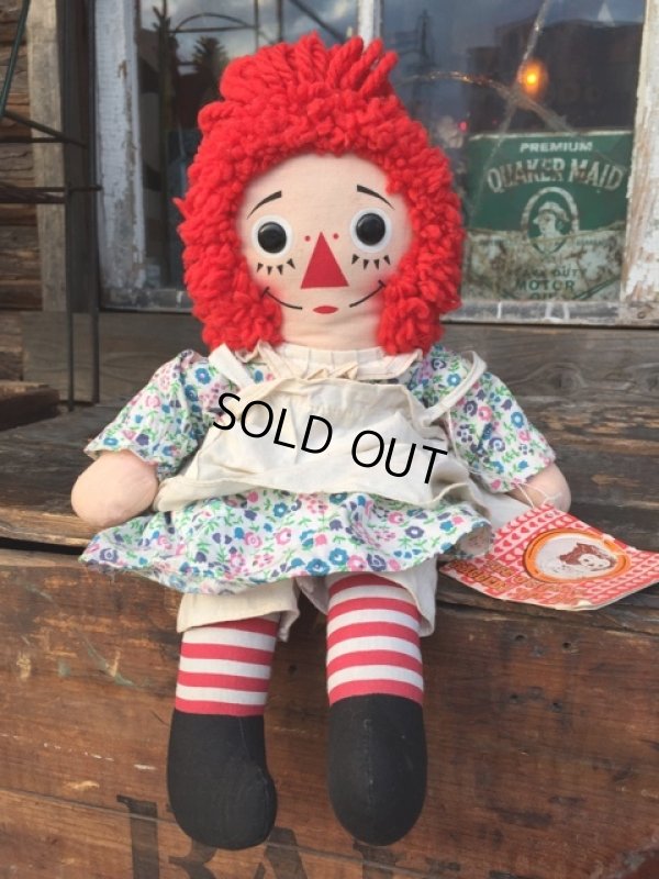 画像1: Vintage Raggedy Anne Rug Doll 39.5cm (PJ949)