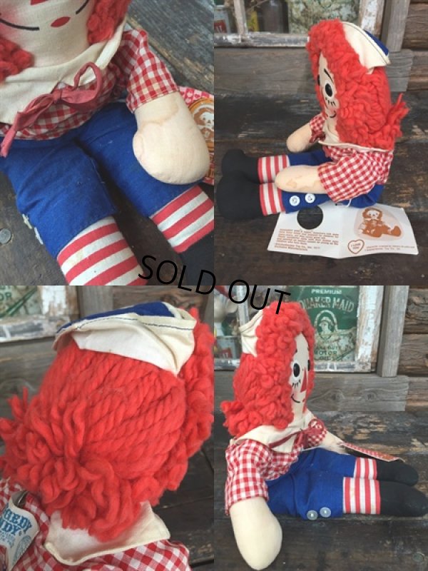 画像3: Vintage Raggedy Andy Rug Doll 38cm (PJ947)