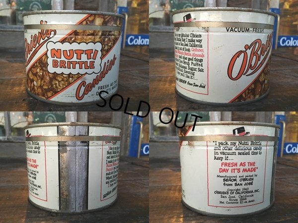 画像2: Vintage O'Brien's Nuttie Brittle Can (PJ951)