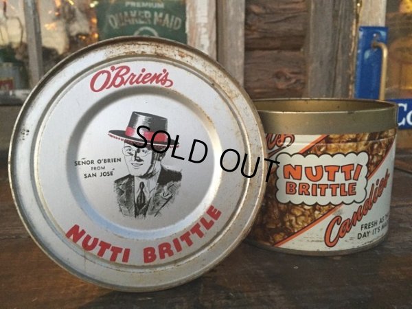 画像1: Vintage O'Brien's Nuttie Brittle Can (PJ951)