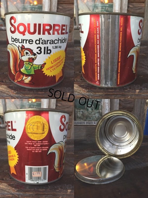 画像2: Vintage Kraft Squirrel Peanut Butter Can (PJ953) 