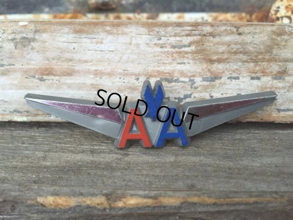 画像1: Vintage American Airline Pilot Wings Badge (DJ27)