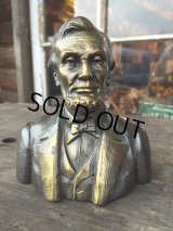 Vintage Lincoln Metal Statue Paperwait (DJ12)