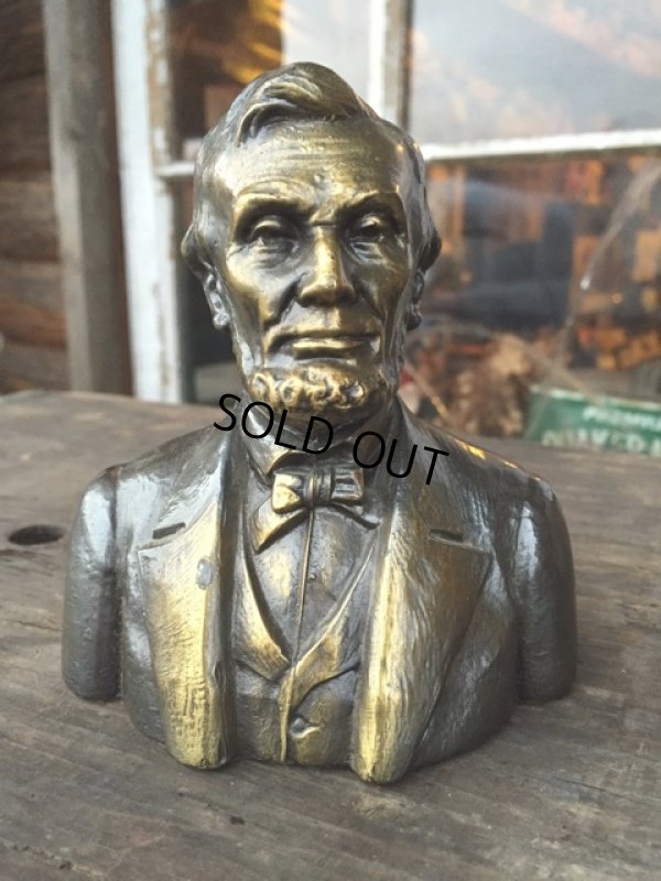 画像1: Vintage Lincoln Metal Statue Paperwait (DJ12)