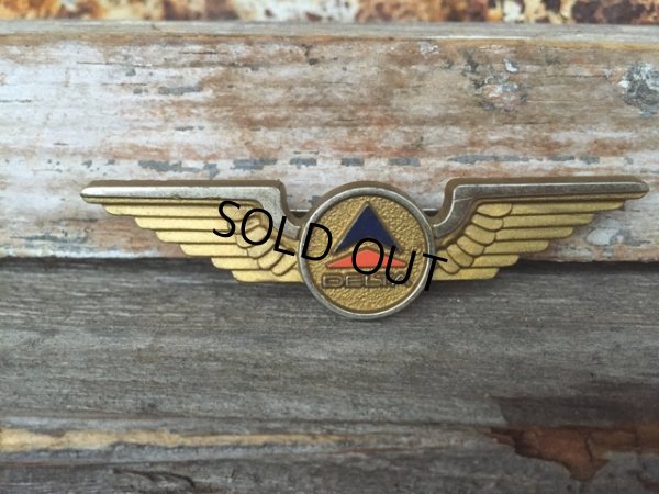 画像1: Vintage DELTA Airline Pilot Wings Badge (DJ23)