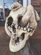 VINTAGE DISNEYLAND RANDOTTI SNAKE SKULL STATUE (DJ31)