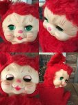画像2: Vintage Rushton Rubber Face Doll / Sleep Eye Red Kitty (DJ38） (2)
