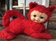 画像1: Vintage Rushton Rubber Face Doll / Sleep Eye Red Kitty (DJ38） (1)