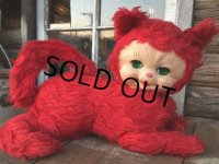 Vintage Rushton Rubber Face Doll / Sleep Eye Red Kitty (DJ38）