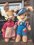 Vintage Gund Rubber Nose Doll / Bunny Set(DJ35）