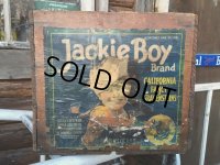 Vintage Wood Jackie Boy Fruit Crate Box (DJ45) 