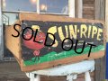 Vintage Wood SUN-RIPE Tomato Fruit Crate Box (DJ40) 