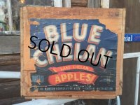 Vintage Wood BLUE CHELAN Fruit Crate Box (DJ42) 