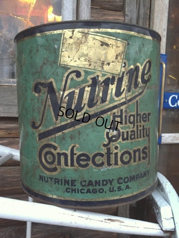 画像1: Vintage Nutrine Confections Candy Tin Can (DJ48)