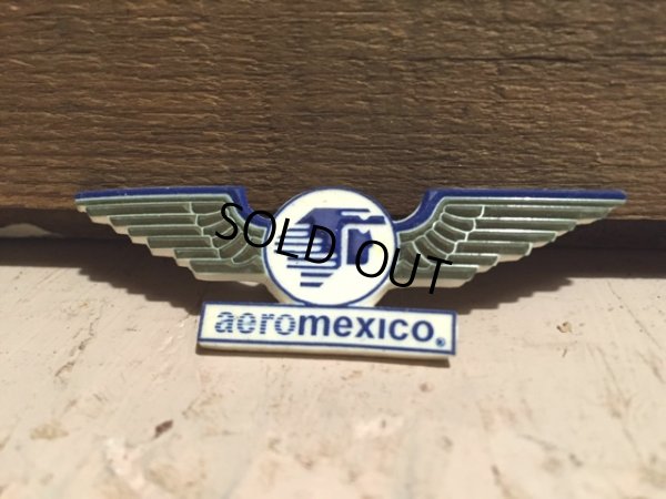 画像1: Vintage AEROMEXICO Airline Wings Badge (DJ53)