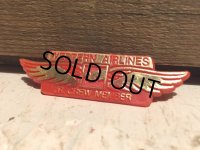 Vintage WESTERN Airline Jr Crew Member Wings Badge (DJ55)