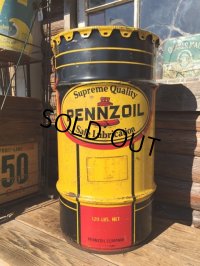Vintage Drum Pennzoil 120 lb Oil Can (DJ85)