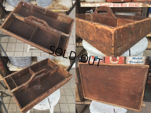 画像2: Vintage Wooden Tool Box (DJ110）