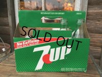 SALE / 70s Vintage 7UP 8 Bottle Pack Case (DJ131) 
