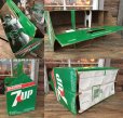 画像2: SALE / 70s Vintage 7UP 8 Bottle Pack Case (DJ131)  (2)