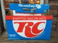 画像1: SALE / 70s Vintage RC Cola 8 Bottle Pack Case (DJ132)  (1)