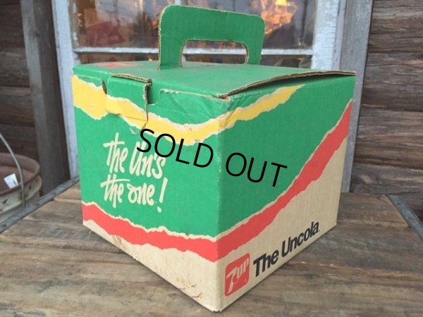 画像1: SALE / 70s Vintage 7UP Paper Box (DJ130) 