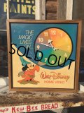 80s Disney Home Video Mickey Fantasia Clock (DJ139) 