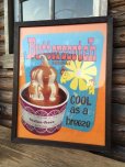 画像1: 60s Tastee-Freez Advertiging Poster Sign / Butter Scotch Sundae (DJ143)  (1)