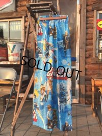 70s Vintage Curtain Set / Battlestar Galactica (DJ146)