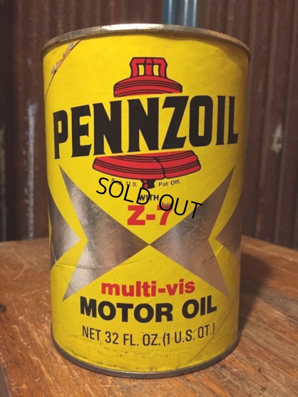 画像1: SALE Vintage Pennzoil #A Quart Can Motor Gas/Oil (DJ204) 