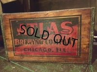 Vintage ATLAS Crate Wooden Box (DJ211) 