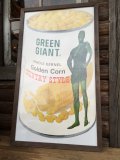 Vintage Advertising Poster Green Giant w/frame (DJ232)