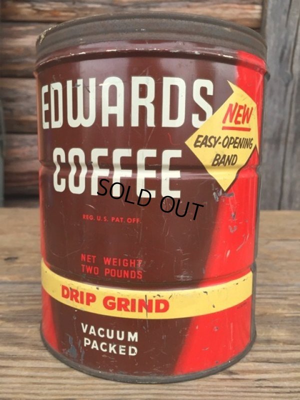 画像1: Vintage FEDWARDS Coffee Tin Can (DJ248)