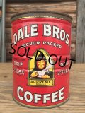 Vintage DALE BROS Coffee Tin Can #L (DJ251)