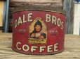 画像1: Vintage DALE BROS Coffee Tin Can #S (DJ250) (1)