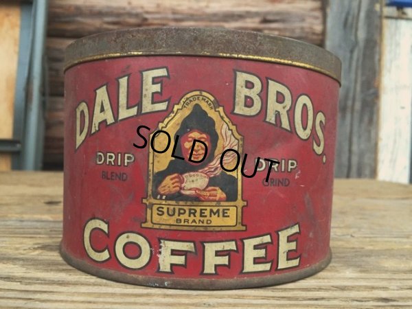 画像1: Vintage DALE BROS Coffee Tin Can #S (DJ250)