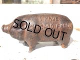 Vintage Cast Iron Pig  Piggy Bank (DJ252)