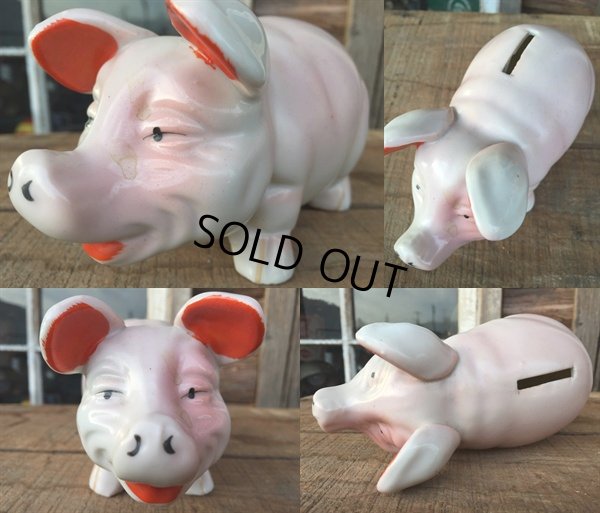 画像2: Vintage Pig Ceramic Bank Statue (DJ301)