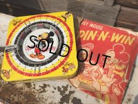 Vintage Disney Mickey Tin Toy / Spin Game (DJ290)