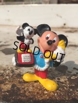 Vintage Disney Mickey PVC / Telephone (DJ291)
