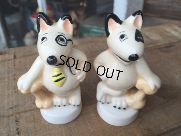 画像1: Vintage S&P set Bull Terrier (DJ306)