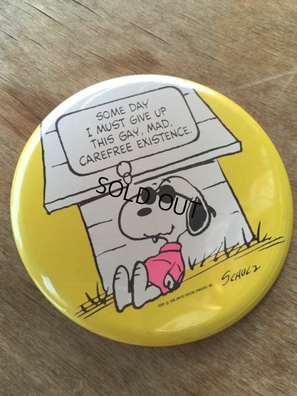 画像1: Vintage Snoopy Badge / Joe Cool (DJ311)