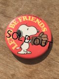 Vintage Snoopy Badge / Let's Be Friends (DJ304)