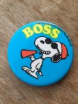 画像1: Vintage Snoopy Badge / Boss (DJ309) (1)