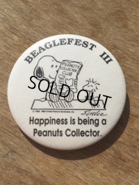 Vintage Snoopy Badge / Beaglefest III (DJ302)