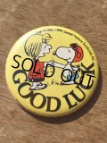 Vintage Snoopy Badge / Good Luck (DJ303)