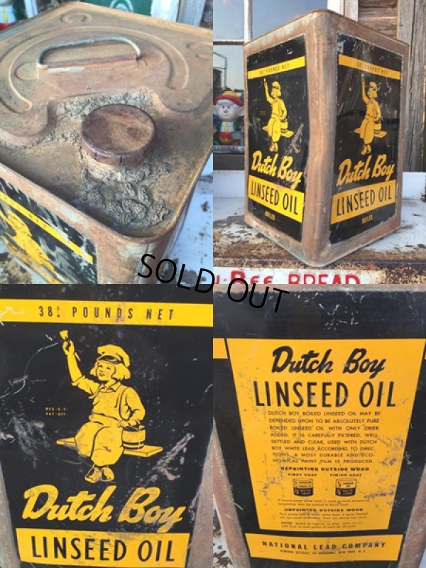 画像2: Vintage Dutch Boy Linseed Oil 38 Pound Can (PJ278)