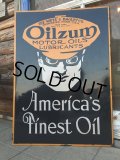 Vintage OILZUM MOTOR OILS Porcelain Sign (DJ341)