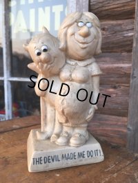 70s Vintage Message Doll / THE DEVIL MADE.... (DJ342)